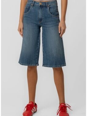 KUT THE KLOTH Mandy High Waist Denim Bermuda Shorts